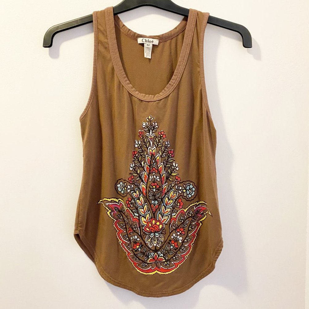 Vintage Chloe Brown Tank Top